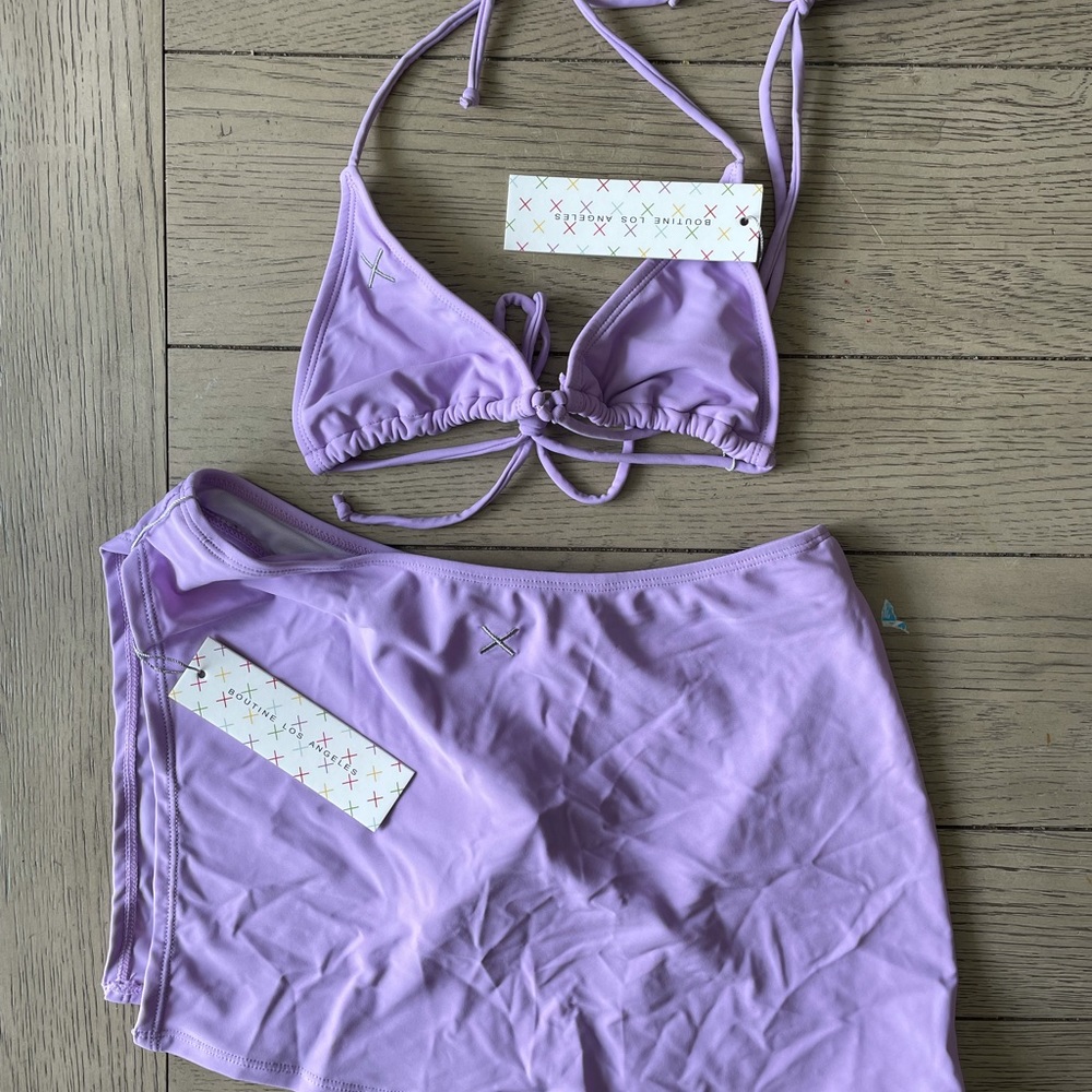BoutineLA top & swim skirt